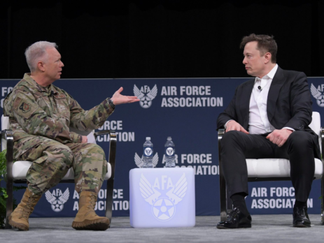 Tesla and SpaceX CEOs talk about manned fighter jets (courtesy of Air Force Magazine)
