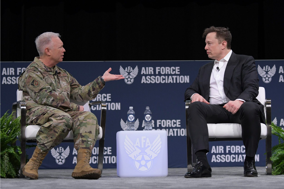 Tesla and SpaceX CEOs talk about manned fighter jets (courtesy of Air Force Magazine)