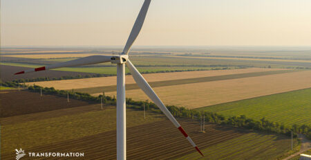 Wind Turbine in an Agriculture Field | Transformation
