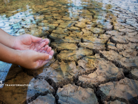washing hands on the ground